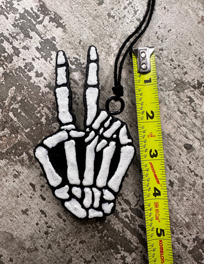 Peace Sign Skeleton Hand Freshie – Customizable!