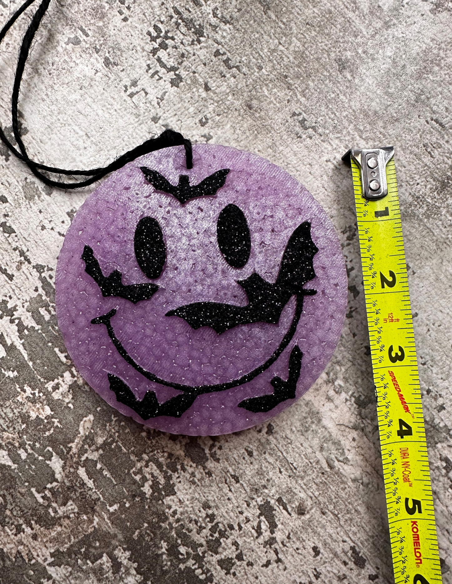 Smiling Face with Bats Freshie – Customizable!